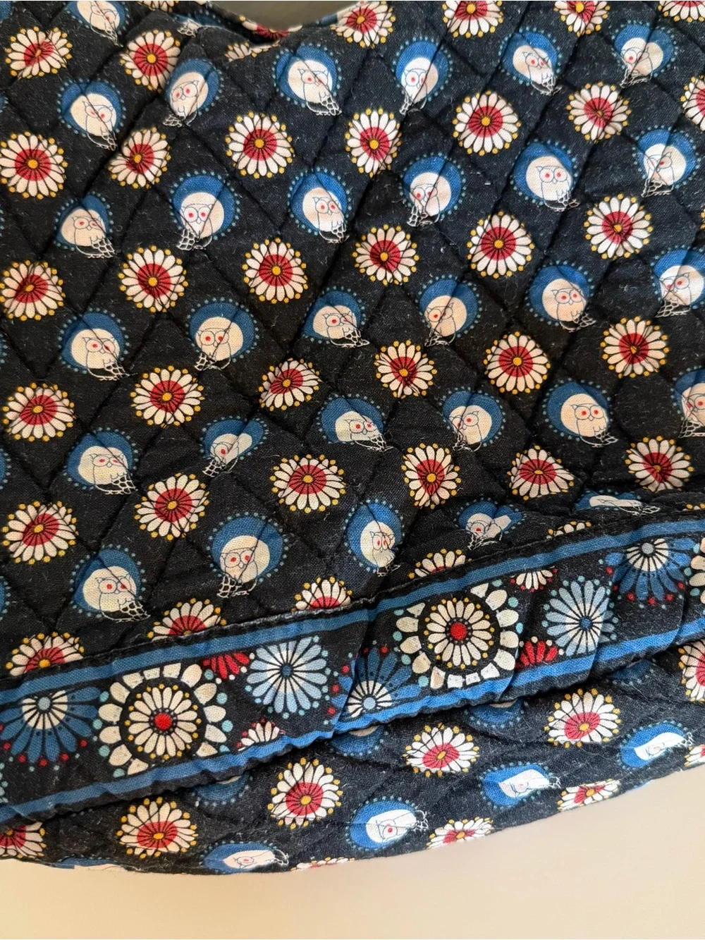 Vera Bradley Tote Purse Night Owl Pattern